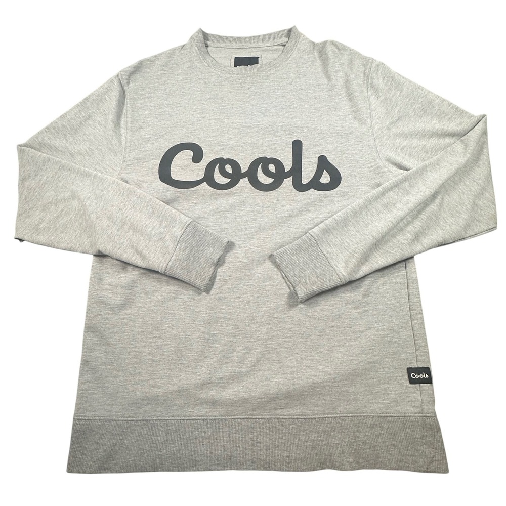 Barney Cools Men's Small Cools Crew Sweatshirt Grey‎ Melange